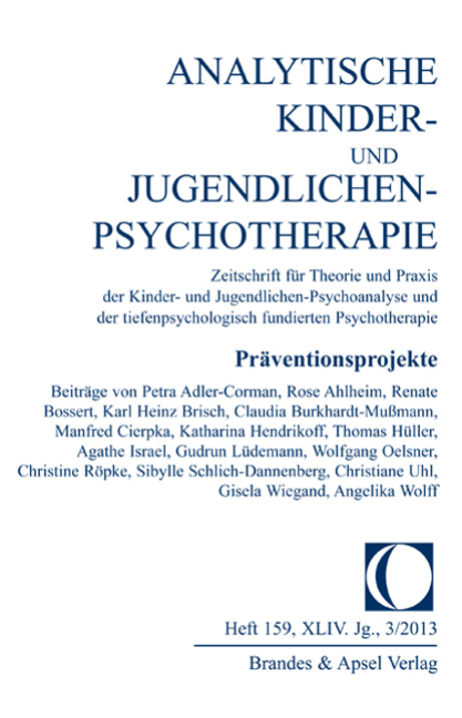 AKJP 3/2013, Nr. 159 (Printausgabe) – Präventionsprojekte