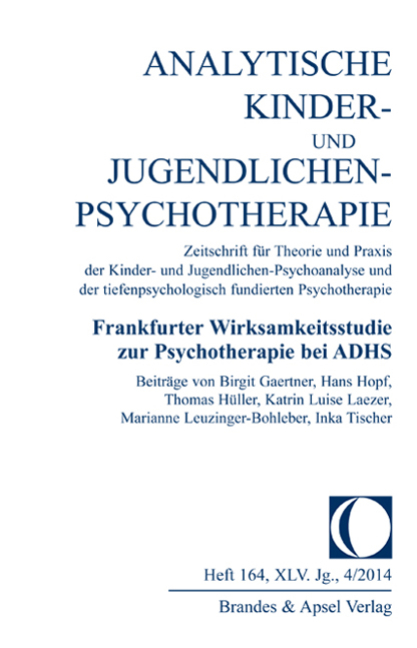 AKJP 4/2014, Nr. 164 (Printausgabe) – Frankfurter Wirksamkeitsstudie zur Psychotherapie bei ADHS