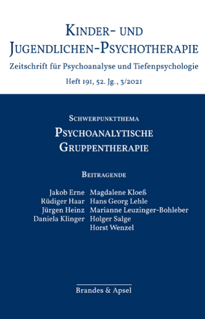 KJP 3/2021, Nr. 191 (Printausgabe) – Psychoanalytische Gruppentherapie