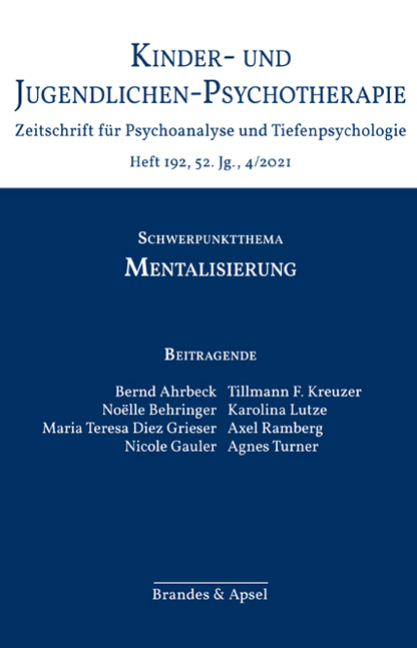 KJP 4/2021, Nr. 192 (Printausgabe) – Mentalisierung