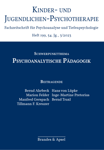 KJP 3/2023, Nr. 199 (Printausgabe) – Psychoanalytische Pädagogik