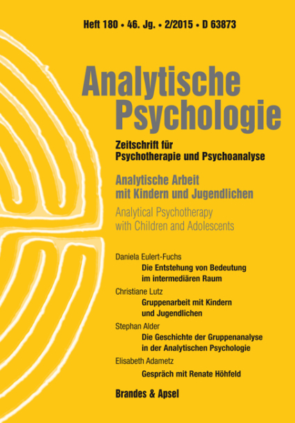 AP 2/2015, Nr. 180 (Printausgabe) – Analytische Arbeit mit Kindern und Jugendlichen – Analytical Psychotherapy with Children and Adolescents