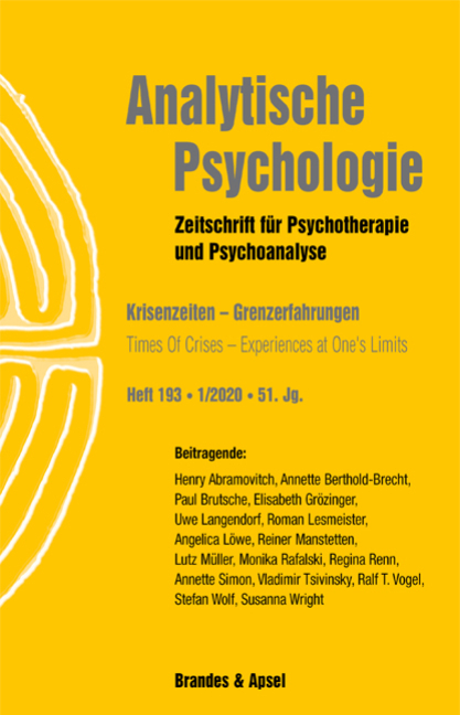 AP 1/2020, Nr. 193 (Printausgabe) – Krisenzeiten – Grenzerfahrungen – Time of Crises – Experiences at One’s Limits