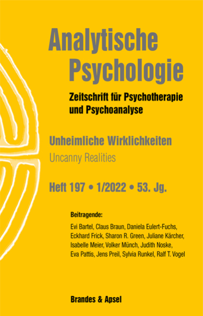 AP 1/2022, Nr. 197 (Printausgabe) – Unheimliche Wirklichkeiten – Uncanny Realities