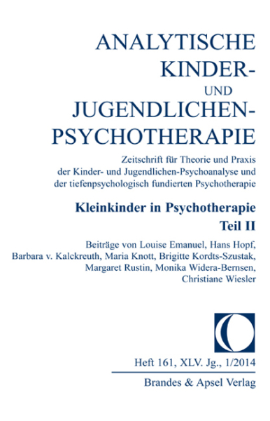AKJP 1/2014, Nr. 161 (E-Journal, pdf) – Kleinkinder in Psychotherapie, Teil II