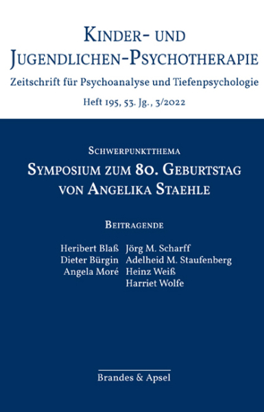 KJP 3/2022, Nr. 195 (E-Journal, pdf) – Symposium zum 80. Geburtstag von Angelika Staehle